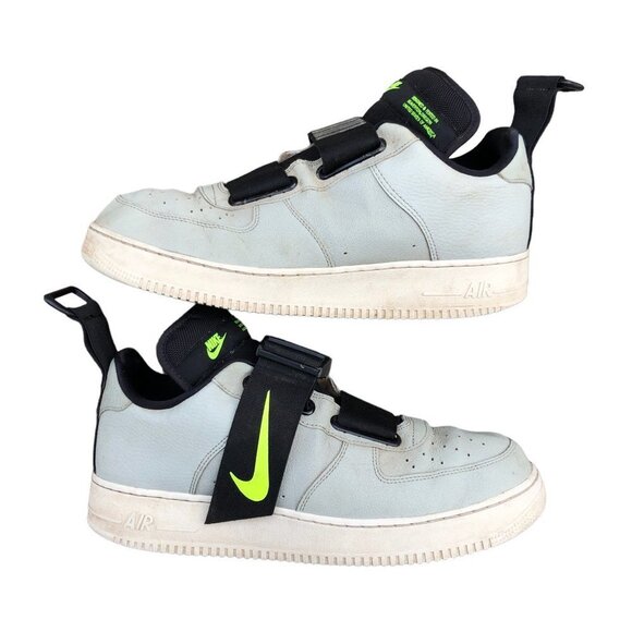 2018 Nike Air Force 1 Low Utility Spruce Fog Black Size 13 - Picture 1 of 16